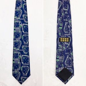 JOSH BACH  Baseball Stadiums (Demolished) Necktie
